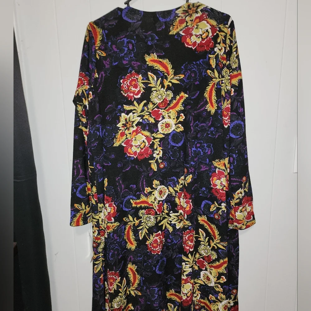 LuLaRoe NWT Gorgeous Floral Duster - Picture 7 of 14